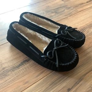 Black loafers size 8
